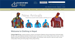 Desktop Screenshot of clothinginnepal.com